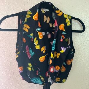 Rampage vintage Colorful Fruit Print Women's Top